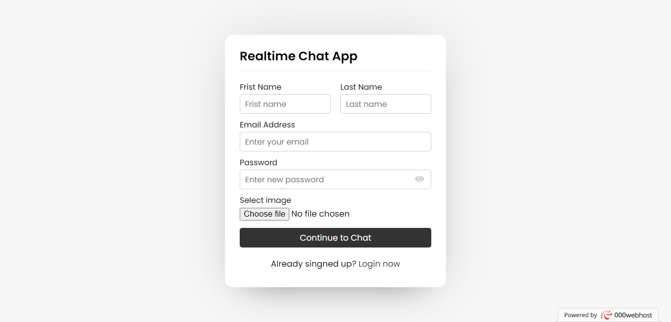 Fullstack Realtime Chat App