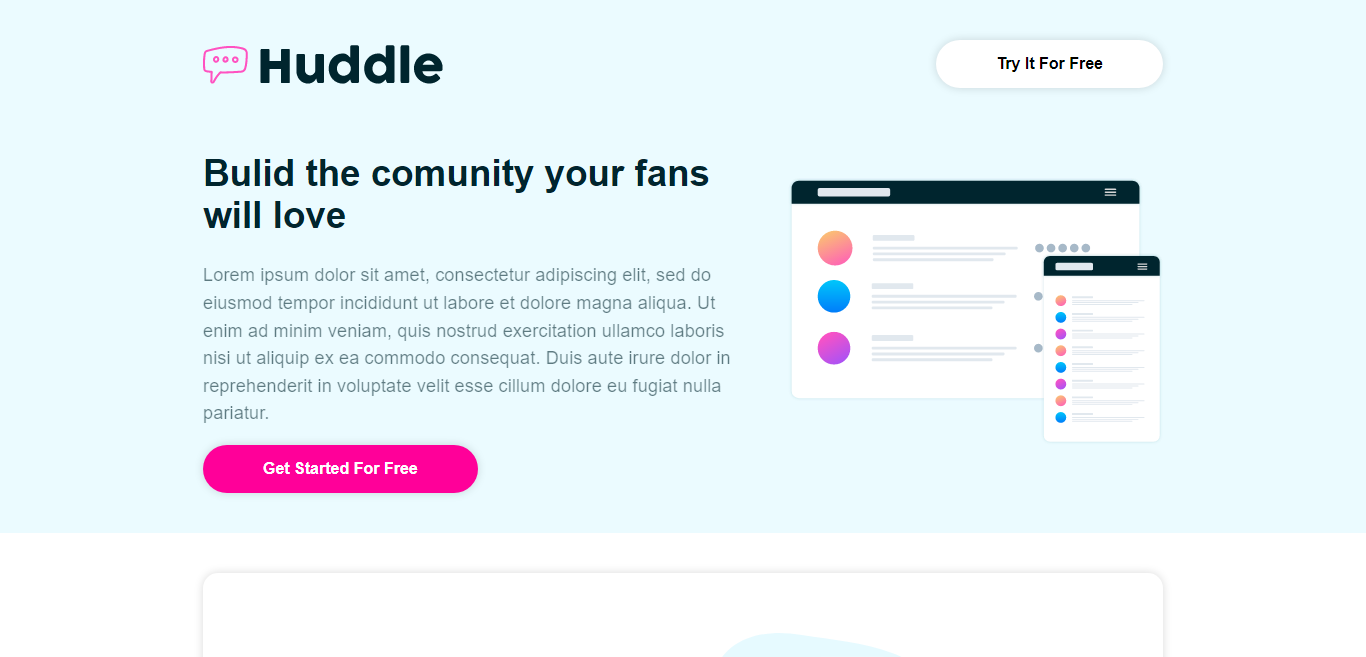 Chat Landing Page