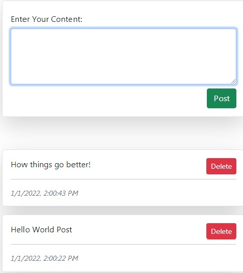 Posting App